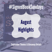 Feature: Bookstagram Photo Challenge – #SignedBookSundays September Themes & Giveaway