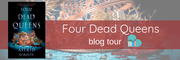 Four Dead Queens blog tour banner